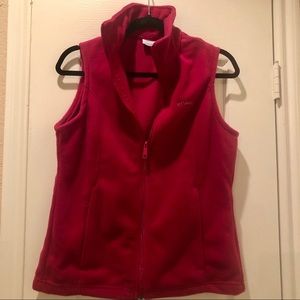 Columbia | Raspberry Fleece Vest Size Small